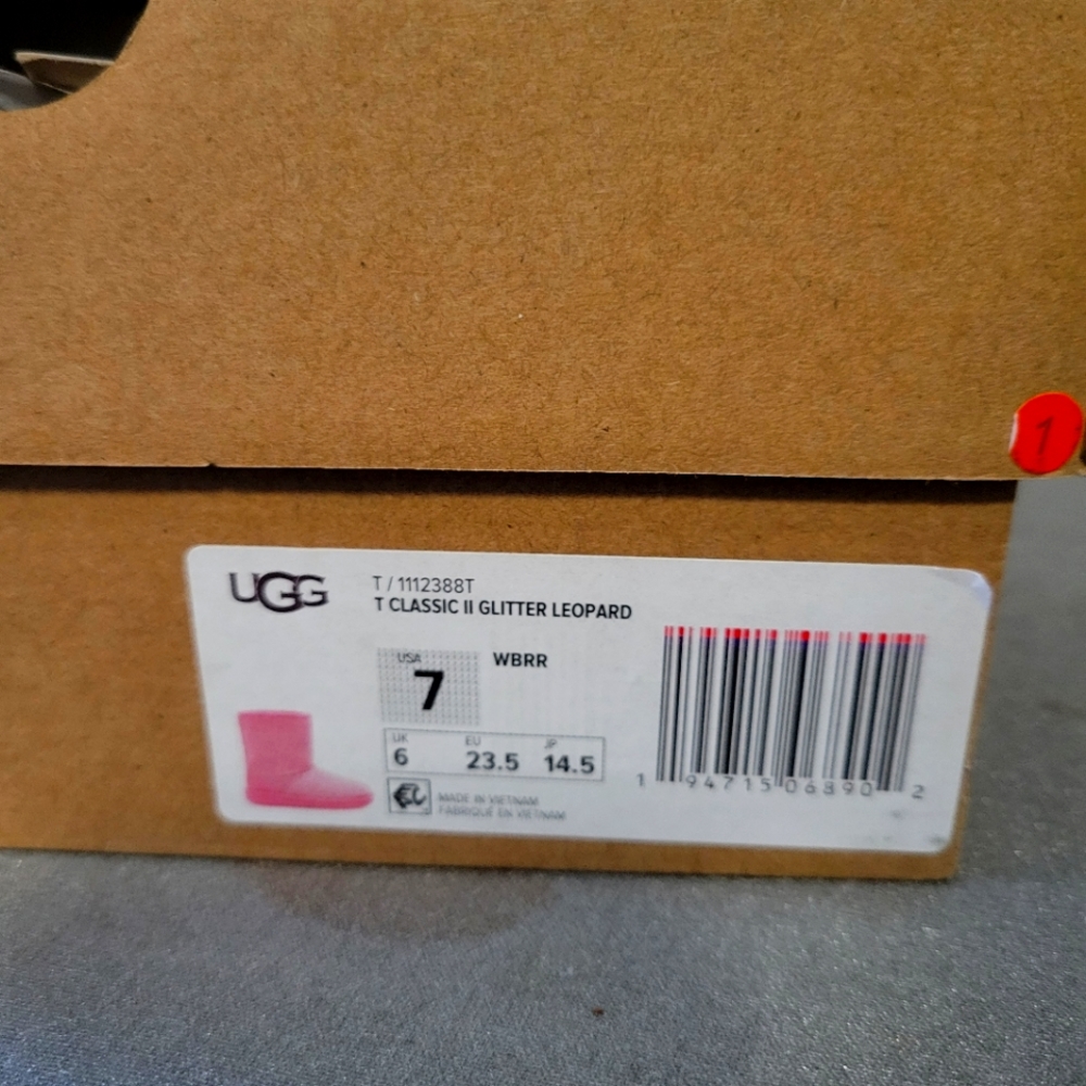 Toddler T Classic  ll Glitter Leopard Ugg boot